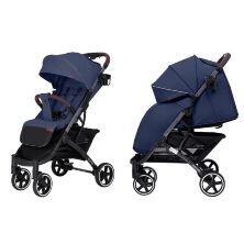 Прогулянковий дитячий візок CARRELLO Astra CRL-5505/1 Ocean Blue з дощовиком і підсклянником / КОЛЯСКА синя