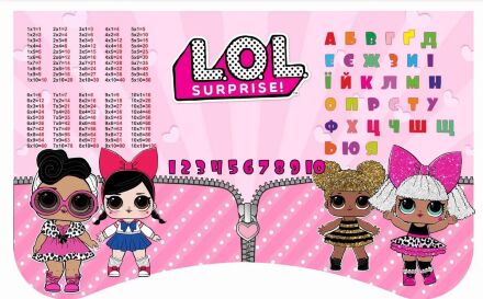 Дитяча парта шкільна растишка зі стільцем LOL (Лол) 101, рожева ***