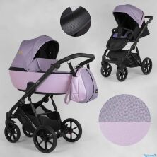 Дитяча універсальна коляска Expander DEXO D-21044 колір Pink водовідштовхувальна тканина + еко-шкіра