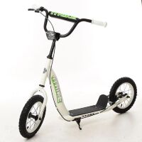 Самокат підлітковий двоколісний iTrike SR2-043-1-W надувні колеса з ручним гальмом білий**