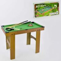 Настільна гра на ніжках більярд 2036 Дерев'яний кий кулі