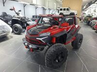 Дитячий двомісний електромобіль M 6024EBLR-3(24V) Lamborghini джип Баггі 4 двигуна шкіряне сидіння червоний
