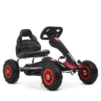 Дитячий педальний карт на надувних колесах Bambi kart M 4036-2 чорний