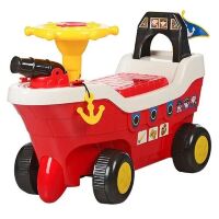 Каталка-Толокар Кораблик HZ 606-3, червона