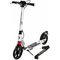 Складаний двоколісний самокат Maraton Decider 2022 Алюмінієвий з ручним гальмом/білий
