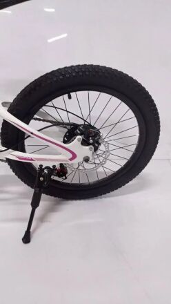 Гірський спортивний Магнезієвий велосипед Dyna M-1 колеса 20 дюймів / 7 швидкостей / Shimano / біло-рожевий