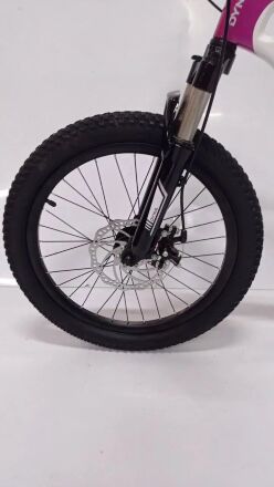 Гірський спортивний Магнезієвий велосипед Dyna M-1 колеса 20 дюймів / 7 швидкостей / Shimano / біло-рожевий