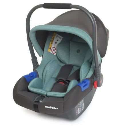 Автокрісло дитяче Бебикокон EL CAMINO NEWBORN+ ME 1043 Royal Mint група 0+ / матеріал ЛЬОН / сіро-м'ятна