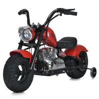 Дитячий електро-мотоцикл M 6016AL-3(36V) Harley-Davidson зі шкіряним сидінням червоний