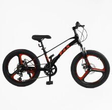 Дитячий спортивний магнієвий велосипед 20 дюймів Corso "FХХ" MG-20403 Shimano 7 швидкостей