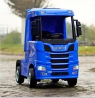 Дитячий електромобіль вантажівка M 6062EBLR-4 Scania 4 двигуна звук світло синій