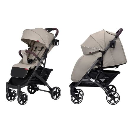 Прогулянковий дитячий візок CARRELLO Astra CRL-5505/1 Snow Beige з дощовиком і підсклянником /КОЛЯСКА бежева