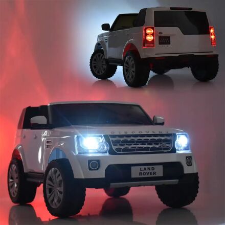 Дитячий двомісний електромобіль Land Rover M 4063EBLR-1 білий