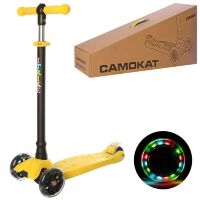 Самокат складаний дитячий iTrike JR 3-073-Y MAXI жовтий