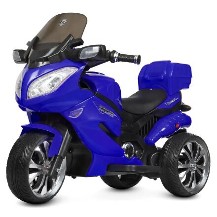 Дитячий електромобіль мотоцикл трицикл Bambi M 4204EBLR-4 Suzuki синій **