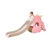 Дитяча гірка BAMBI L-HJ01-8 баскетбольне кільце рожева**