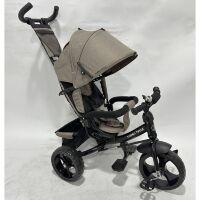 Триколісний велосипед-коляска TURBOTRIKE MT 1005-5 вільний хід коліс, підшипник, коричневий