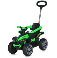 Дитяча каталка-толокар із мотором 3в1 M 5782EBL-5 Електромобіль квадроцикл з батьківською ручкою, зелений