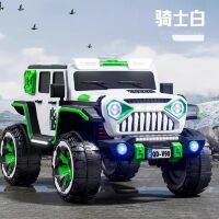 Дитячий електромобіль джип Mercedes M 5845EBLR-1 шкіряне сидіння, 4 мотори, MP3, музика, світло, білий