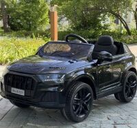 Дитячий одномісний електромобіль Джип M 5796EBLR-2 Audi 2 мотора, м'яке сидіння, MP3, USB, чорний