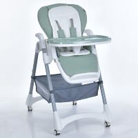 Стілець для годування дитячий EL CAMINO ME 1177 STEADY Menta шкіряне сидіння зелений