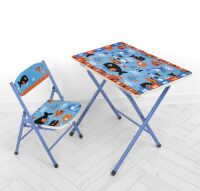 Дитячий столик зі стільчиком Bambi A19-SFISH Морські мешканці складаний**