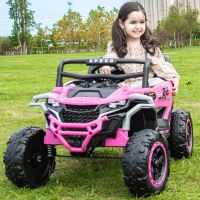 Дитячий електромобіль Баггі Джип M 6141EBLR-8 шкіряне сидіння MP3 2 двигуна рожевий