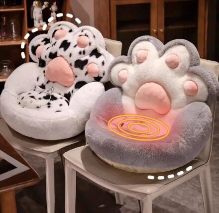 Крісло-подушка-іграшка дитяче м'яке з підігрівом "Тапа Лапка" для дівчинки та хлопчика (L4)