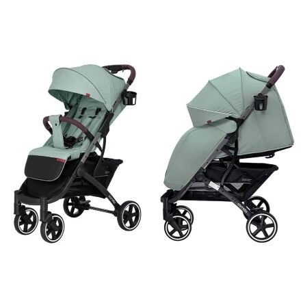 Прогулянковий дитячий візок CARRELLO Astra CRL-5505/1 Mint Green з дощовиком і підсклянником /КОЛЯСКА зелена
