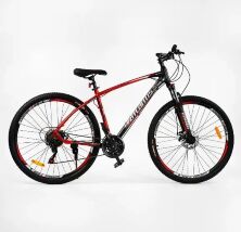 Спортивний гірський алюмінієвий велосипед MTB Corso L-29055 Atlantis колеса 29д/Shimano 21 швидкість/червоний