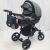 Коляска дитяча класична універсальна 2 в 1 MACAN Black-pattern чорна