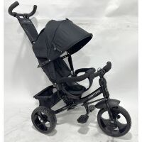 Триколісний велосипед-коляска TURBOTRIKE MT 1005-1 вільний хід коліс, підшипник, чорний