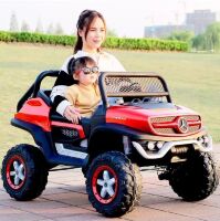 Дитячий двомісний електромобіль BAMBI Джип Мерседес 4WD M 4133EBLR-1 з амортизаторами білий