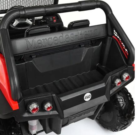 Дитячий двомісний електромобіль BAMBI Джип Мерседес 4WD M 4133EBLR-1 з амортизаторами білий