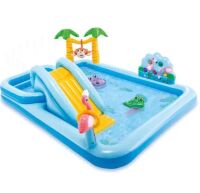 Надувний дитячий басейн INTEX Ігровий центр з гіркою 57161 Пригоди у джунглях / довжина 257см*216см** Надувний дитячий басейн INTEX Ігровий центр з гіркою 57161 Пригоди у джунглях / довжина 257см*216см**
