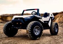 Дитячий двомісний електромобіль Баггі Джип Квадроцикл Bambi Racer 4WD M 4170EBLR-1(24V) / колір білий ***
