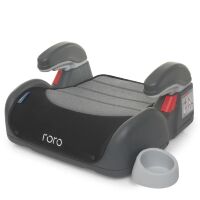 Автосидіння Бустер дитячий EL CAMINO ME 1044 Roro Violet з підлокітником і підсклянником/чорьо-фіолетовий