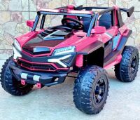 Дитячий двомісний електромобіль M 6024EBLR-8(24V) Lamborghini джип Баггі 4 двигуна шкіряне сидіння рожевий