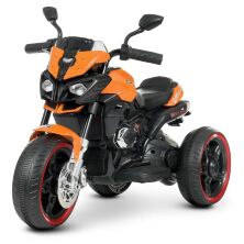 Дитячий електромобіль мотоцикл трицикл Bambi Racer М 4533-7 на акумуляторі з MP3 / помаранчевий**