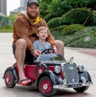 Дитячий електромобіль Машина Audi JE1005EBLR-3(24) КОРЧ ліцензійний з м'яким сидінням / червоний**