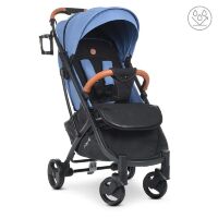 Прогулянкова алюмінієва коляска El Camino M 3910 v.2 Ultramarine чохлом на ніжки та підсклянником/Синя