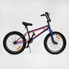 ТРЮКОВИЙ сталевий велосипед 20 дюймів CORSO BMX-1055 одношвидкісний/гальмо Logon з гіроротором + ПЕГІ
