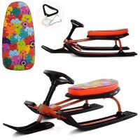 Дитячий снігокат MS 1790, м'яке сидіння, помаранчевий