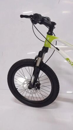 Гірський спортивний Магнезієвий велосипед Dyna M-1 колеса 20 дюймів / 7 швидкостей / Shimano / біло-зелений