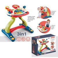 Розвиваючий музичний дитячий ігровий центр 3в1 898-2084 зі світловими ефектами