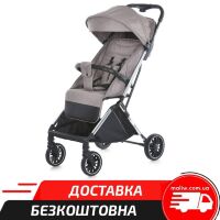 Дитяча коляска EL CAMINO ME 1129 LINK Silver Striped чохол, дощовик / колір сріблястий