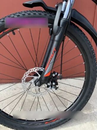 Гірський спортивний дорослий велосипед Azimut Nevada (Азімут Невада) 29 дюймів рама 17 чорно-червоний