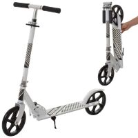 Самокат дитячий двоколісний складаний iTrike SR2-010-2-W алюмінієвий з підніжкою білий **