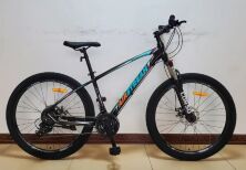 Спортивний алюмінієвий велосипед MTB Corso 31606 AirStream колеса 27.5 дюймів / Shimano 21 швидкість / чорний