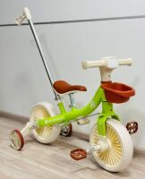 Дитячий біговел-велобіг 4в1 Maraton 518 велосипед з батьківською ручкою салатовий